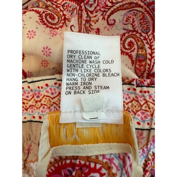 Bohemian Lucy & Laurel Size Large Paisley Print‎ Pants With Elastic Waist - Picture 8 of 8